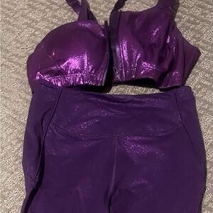 Purple gym set by Victoria Secret